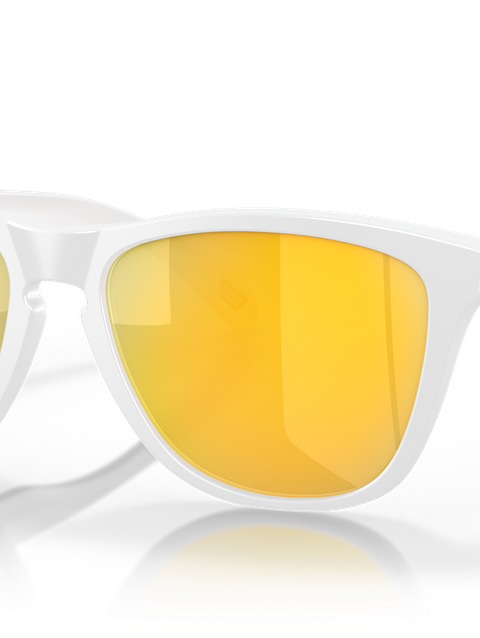 Frogskins™ (Low Bridge Fit) prizm 24k polarized Lenses, matte white Frame