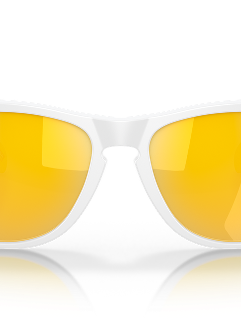 Frogskins™ (Low Bridge Fit) prizm 24k polarized Lenses, matte white Frame