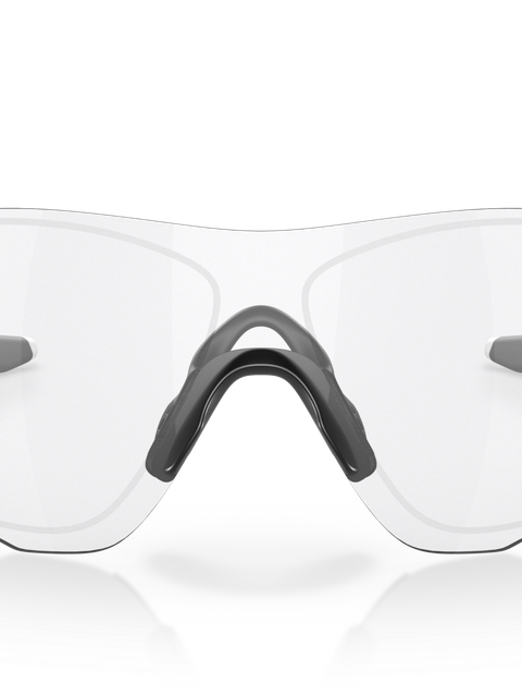 EVZero™ Path® (Low Bridge Fit) clear to black iridium photochromic Lenses, matte white Frame