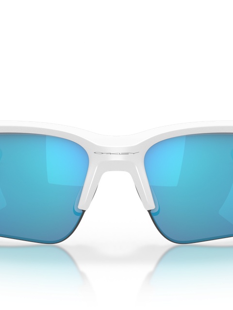 Flak® Beta sapphire iridium Lenses, matte white Frame