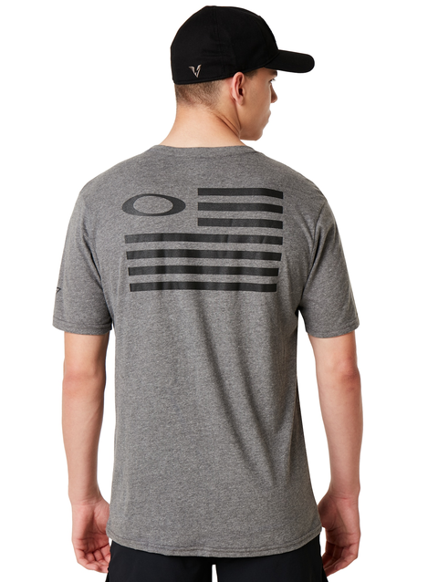 SI Oakley Flag Tee athletic heather gray