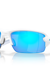 Flak® XS (Youth Fit) prizm sapphire Lenses, matte white Frame