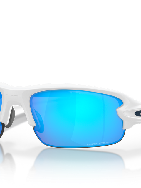 Flak® XXS (Youth Fit) prizm sapphire Lenses, matte white Frame