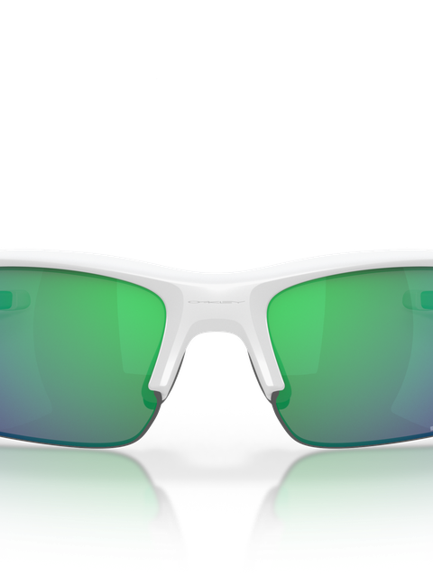 Flak® XXS (Youth Fit) prizm jade Lenses, matte white Frame