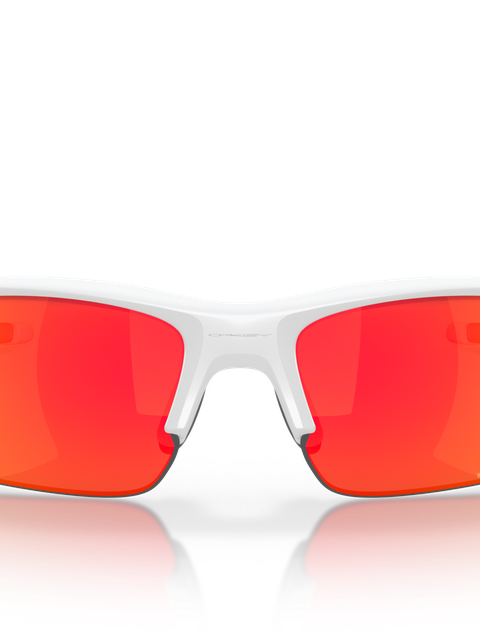 Flak® XXS (Youth Fit) prizm ruby Lenses, matte white Frame