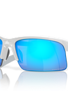 Capacitor (Youth Fit) prizm sapphire Lenses, polished white Frame