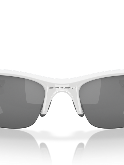 Flak Jacket® black iridium Lenses, polished white Frame